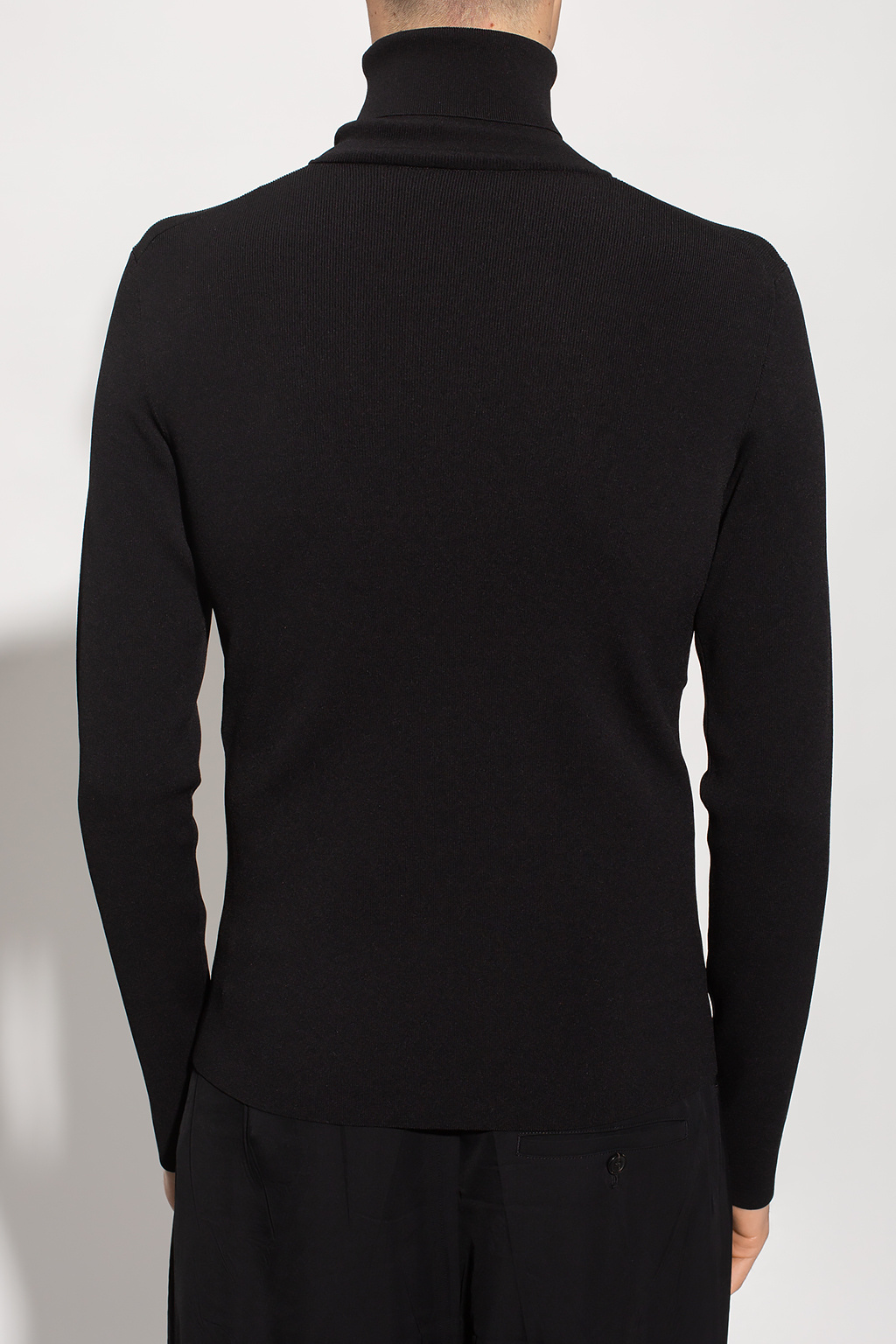 Black Turtleneck sweater with logo Balenciaga - Palm pattern shirt